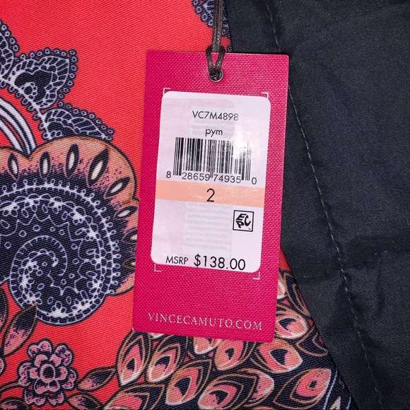 Vince Camuto Scuba Paisley Print Midi Sheath Dress - Picture 3 of 4